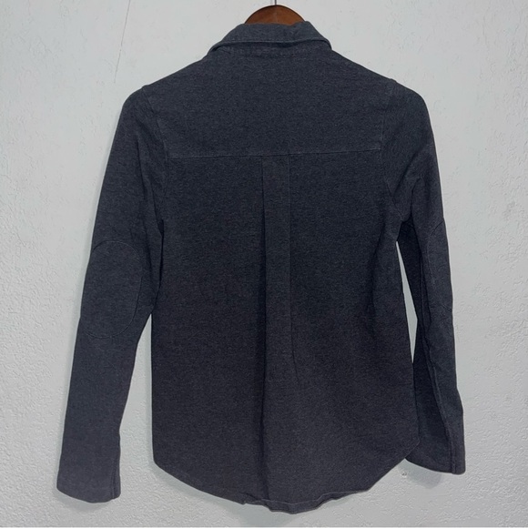 Women's Lululemon Grey Super Soft Button Down Shirt - Picture 5 of 8
